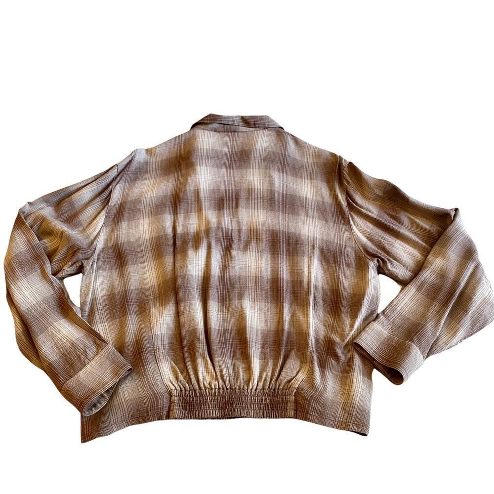Vintage 90s InWear Brown Checked Jacket - Picture 5 of 11